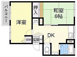 ラ・クルー横江Ｃ棟 2階/-