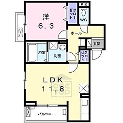 間取図画像 1LDK