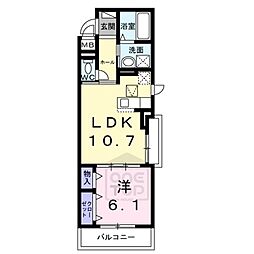 MM.bonito 1LDKの間取図画像