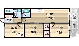 ハイツ山口 3階/-