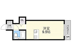 ホワイトプラザ ワンルームの間取図画像