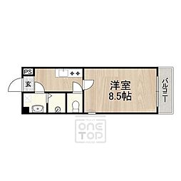 センターポイント吉志部 1Kの間取図画像