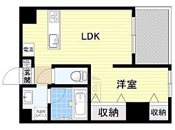 コルテ・ビラージュ 1LDKの間取図画像