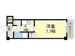ローズハイツT・K 1Kの間取図画像