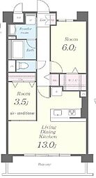 berryblue高槻 2LDKの間取図画像