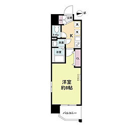 MASUno茨木 1Kの間取図画像