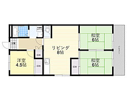 ハイツ'78 3LDKの間取図画像