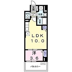 サンプラザ茨木 1LDKの間取図画像
