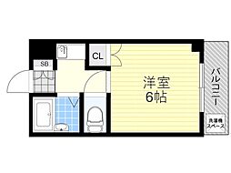 フェニックス水尾 ワンルームの間取図画像