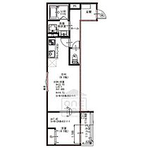 大阪府茨木市片桐町（賃貸アパート1LDK・3階・33.02㎡） その2