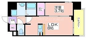 Luxe住吉公園  ｜ 大阪府大阪市住之江区浜口西2丁目（賃貸マンション1LDK・9階・30.26㎡） その2