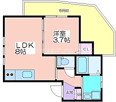 ル・レーヴ帝塚山  ｜ 大阪府大阪市住吉区帝塚山西4丁目（賃貸アパート1LDK・1階・28.92㎡） その2