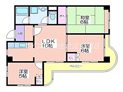 エスポワール住之江公園 3LDKの間取図画像