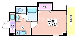 M'PLAZA住吉公園壱番館 1Kの間取図画像
