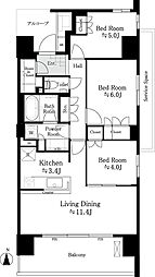 間取図画像 3LDK