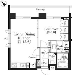 間取図画像 1LDK