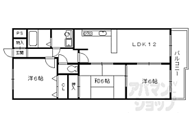 京都府京都市伏見区深草兜山町（賃貸マンション3LDK・3階・65.80㎡） その2