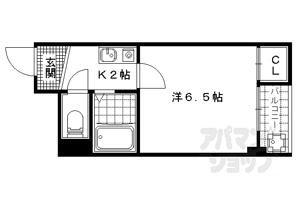 レジデンスプラザ 302｜京都府京都市山科区北花山大林町(賃貸マンション1K・3階・21.00㎡)の写真 その2