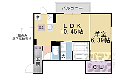 京阪石山坂本線 三井寺駅 徒歩10分の賃貸アパート 3階1LDKの間取り