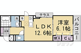 京都府京都市南区久世殿城町（賃貸アパート1LDK・3階・45.39㎡） その2