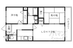 ターンドール西野 207 ｜ 京都府京都市山科区西野小柳町（賃貸マンション2LDK・2階・51.50㎡） その2