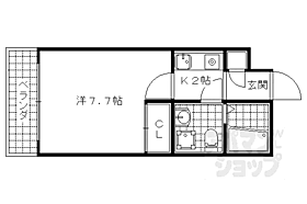 御陵シャトー朝日 305 ｜ 京都府京都市山科区御陵大津畑町（賃貸マンション1K・3階・23.46㎡） その2