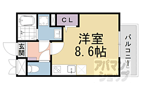 グランデコート大宅ＳＯＵＴＨ 105 ｜ 京都府京都市山科区大宅沢町（賃貸マンション1R・1階・23.31㎡） その2