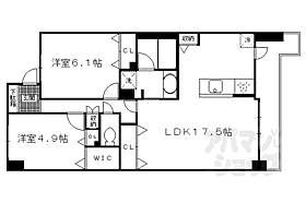 京都府京都市伏見区深草下川原町（賃貸マンション2LDK・6階・66.96㎡） その2