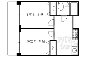 京都府京都市伏見区下鳥羽北ノ口町（賃貸マンション2K・7階・33.53㎡） その2