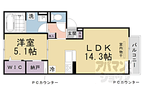 京都府京都市伏見区桃山町因幡（賃貸アパート1LDK・2階・49.21㎡） その2