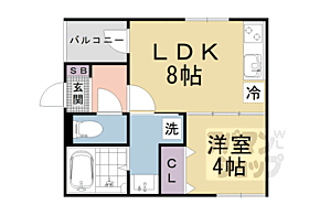 ＫＲＡＭ椥辻 302 ｜ 京都府京都市山科区椥辻中在家町（賃貸アパート1LDK・3階・30.44㎡） その1