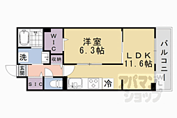 JR東海道・山陽本線 瀬田駅 徒歩15分の賃貸アパート 2階1LDKの間取り