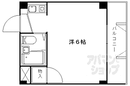 アルビオンシティ京都堂田 1Kの間取図画像