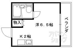 ＣＡＳＡ22 4階1Kの間取り
