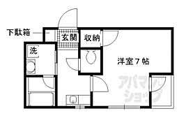近鉄京都線 桃山御陵前駅 徒歩7分の賃貸マンション 3階1Kの間取り