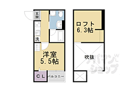Ｔｉｅｒｒａ 2階1Kの間取り