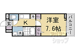 近鉄京都線 向島駅 徒歩7分の賃貸アパート 3階1Kの間取り