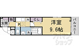 近鉄京都線 向島駅 徒歩7分の賃貸アパート 1階1Kの間取り