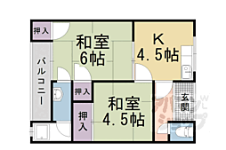 間取図画像 2DK