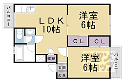 間取図画像 2LDK