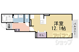 JR東海道・山陽本線 石山駅 徒歩16分の賃貸アパート 1階ワンルームの間取り
