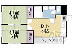 デ・ア−ゼ12 1階2LDKの間取り