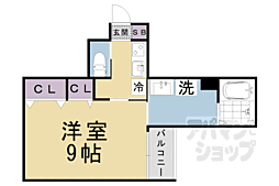 ＬＥＩ大宅 4階1Kの間取り
