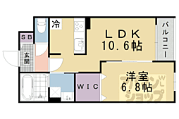 京阪石山坂本線 石山寺駅 3.5kmの賃貸アパート 3階1LDKの間取り