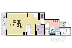 京阪石山坂本線 坂本比叡山口駅 徒歩2分の賃貸アパート 1階ワンルームの間取り