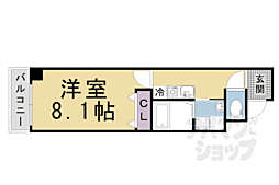 JR東海道・山陽本線 膳所駅 徒歩7分の賃貸マンション 1階1Kの間取り