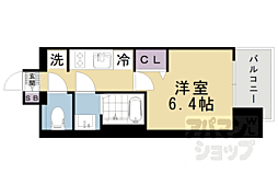 JR東海道・山陽本線 大津駅 徒歩9分の賃貸マンション 13階1Kの間取り
