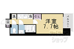JR東海道・山陽本線 大津駅 徒歩9分の賃貸マンション 9階1Kの間取り