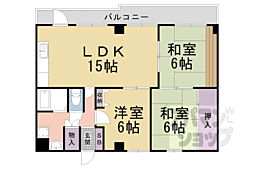 パークヒルズ大塚 2階3LDKの間取り