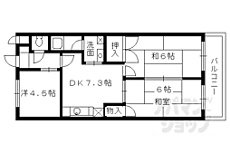 京阪本線 丹波橋駅 徒歩4分の賃貸マンション 4階3DKの間取り